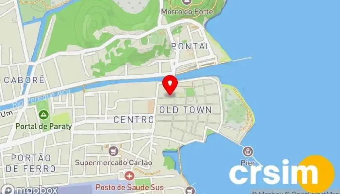 mapa de . Loja em Paraty