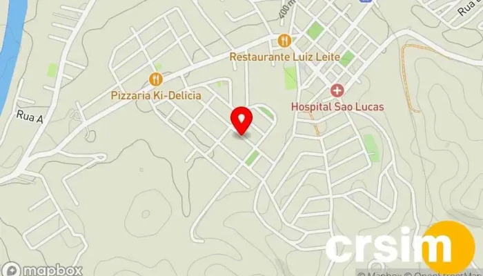 mapa de . Loja, Shopping center em Quatis