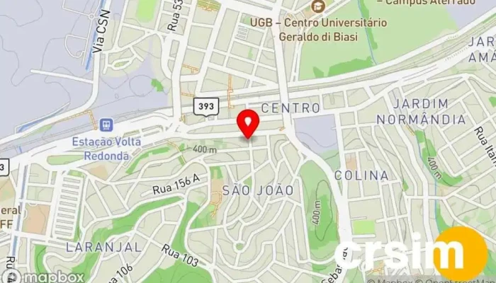 mapa de . Loja em Volta Redonda - RJ