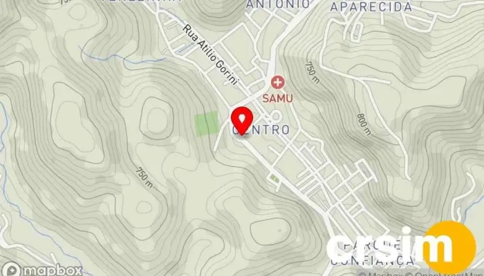 mapa de 1001 NOVIDADES Loja em R. Cap. Bernardino de Oliveira Santos