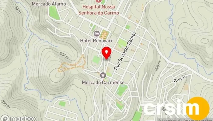 mapa de 50 TONS Sex Shop em Carmo
