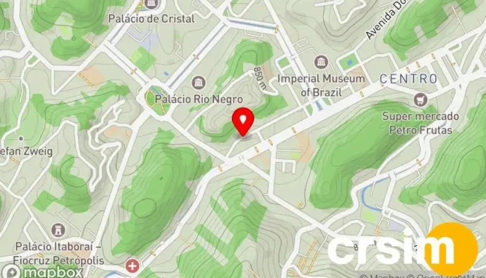 mapa de A Predileta Loja de moda masculina em Petrópolis