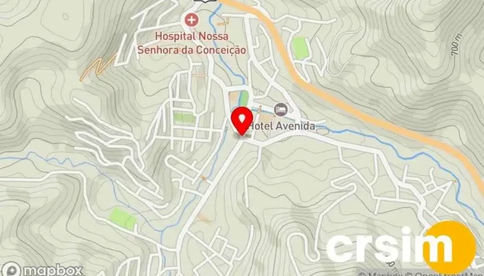 mapa de Abre campo mg Repartição pública em - Abre Campo