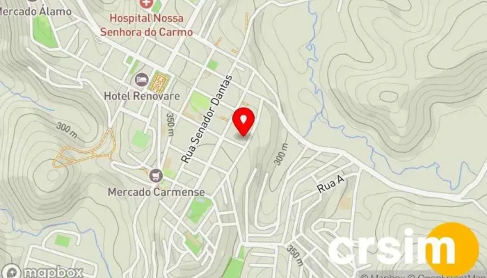 mapa de AGROCARMO Loja de ração em Carmo