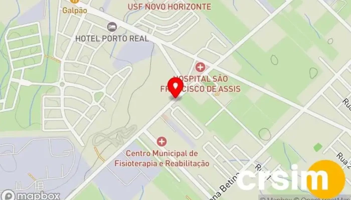 mapa de Agropecuária Lassul Pets Pet Shop em Porto Real
