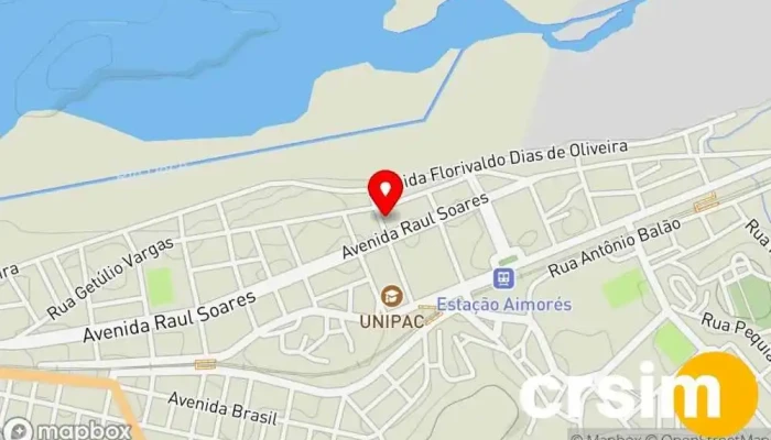 mapa de Aimorés Materiais para Construção Loja de materiais de construção em - Centro