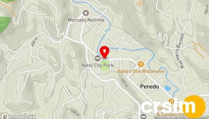 mapa de Algodão doce Penedo Loja de moda infantil em Itatiaia