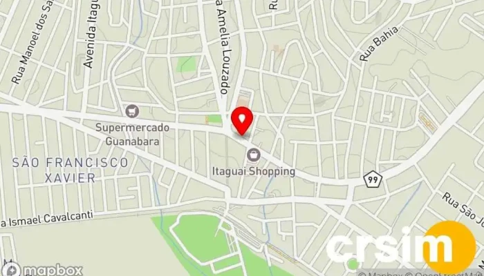 mapa de AM Fashion Loja de Roupa, Loja de acessórios de moda em Itaguaí
