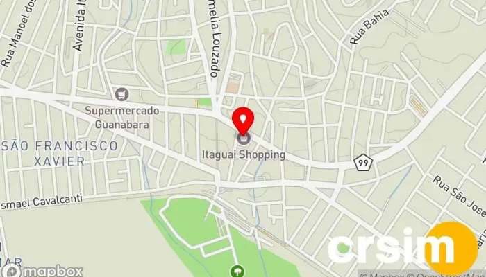 mapa de Amarilis Boutique Loja de moda feminina em Itaguaí