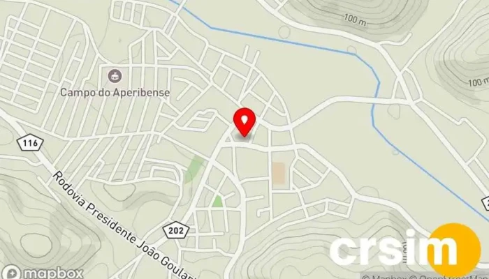 mapa de A.M.O Peres - Motopeças Loja de peças para motocicletas em Aperibé
