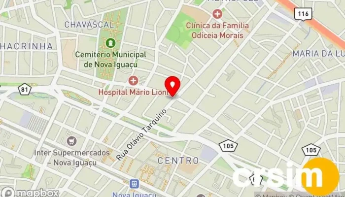 mapa de Aqui Tem Informática - Centro de Nova Iguaçu / RJ Loja de Informática, Loja de acessórios de informática, Assistência Técnica de Informática, Serviço de informática, Loja de Videogame em Nova Iguaçu
