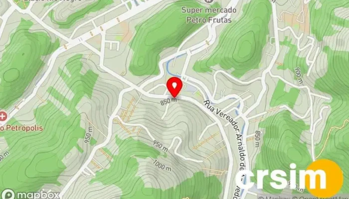 mapa de Artti Rio Loja de moda feminina em Petrópolis