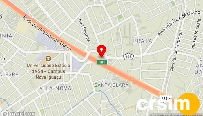 mapa de Atacadāo Império da moda Loja de Roupa em Nova Iguaçu