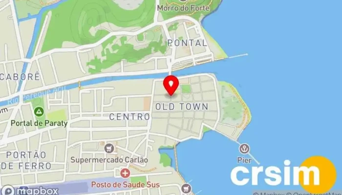 mapa de Átame Loja de acessórios de moda em Paraty