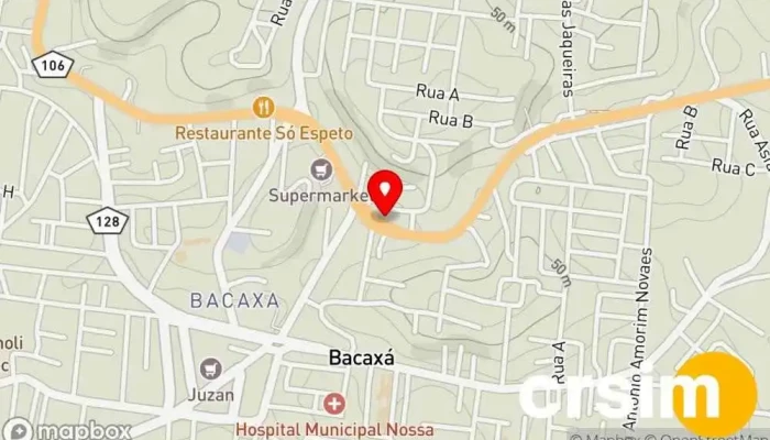 mapa de Atelier RM Modas Loja de Roupa em Saquarema