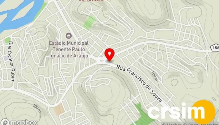 mapa de Auto Giro Merrel - Itaocara Loja em Itaocara