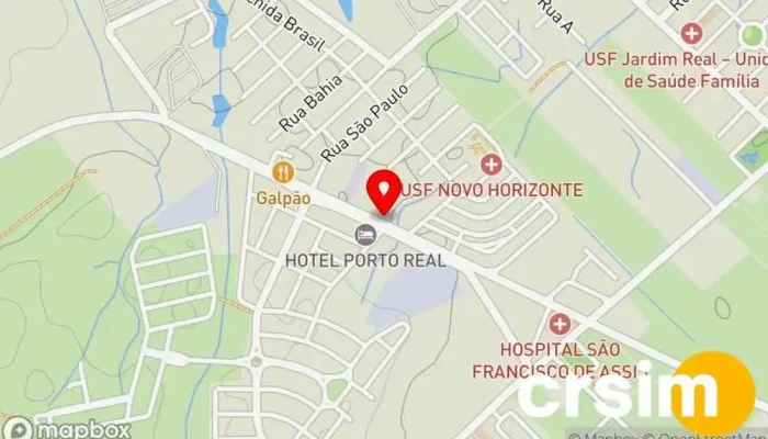 mapa de Auto Peças Azoberte Loja de autopeças em Porto Real