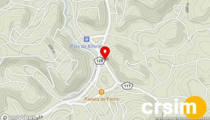 mapa de Avelar Loja de Roupa em Paty do Alferes