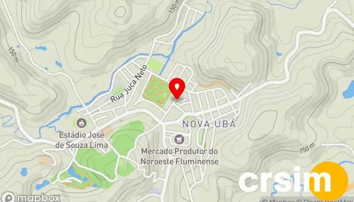 mapa de Azevedo Moto Peças Loja de peças para motocicletas em São José de Ubá