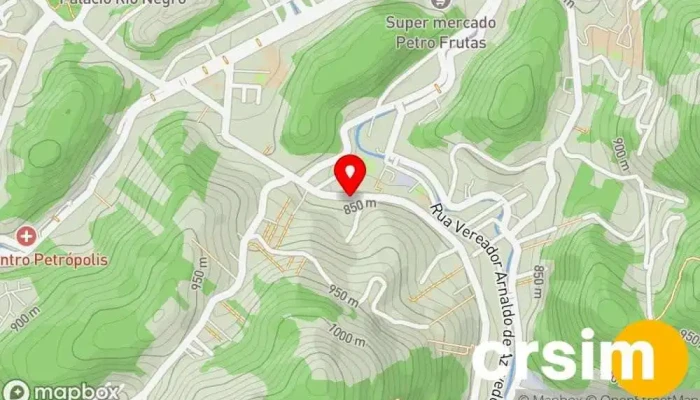 mapa de BANANA BACANA Loja de moda infantil em Petrópolis