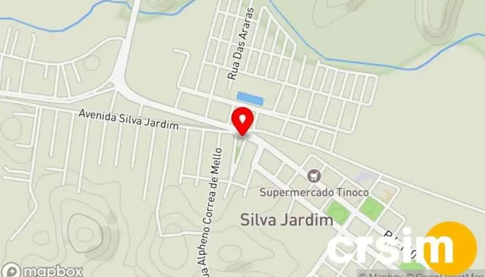 mapa de Banca da Rodoviária Banca de jornais em Silva Jardim