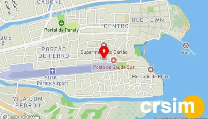 mapa de Barato Todo Dia Loja de Roupa em Paraty