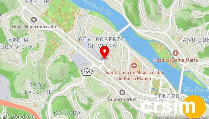 mapa de Barra Mansa  em Barra Mansa