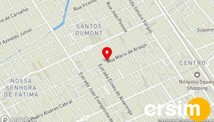 mapa de Bazar & Brechó Loja de roupas vintage em Nilópolis
