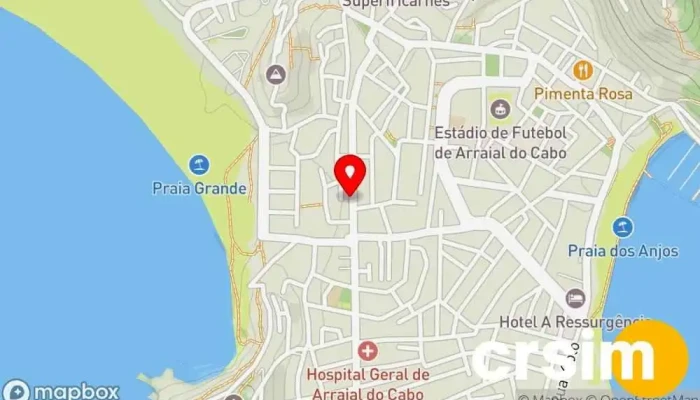 mapa de Bazar do Manel Fornecedor de equipamentos para construção em Arraial do Cabo
