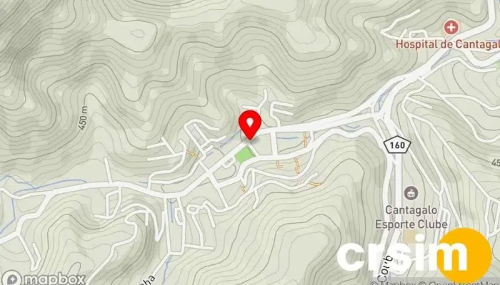 mapa de Botique Criativa Loja de Roupa em Cantagalo