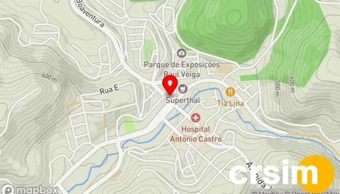 mapa de Boutique Criativa Loja de Roupa em Cordeiro