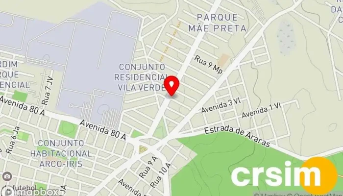 mapa de Bruna Modas Loja de Roupa em Rio Claro