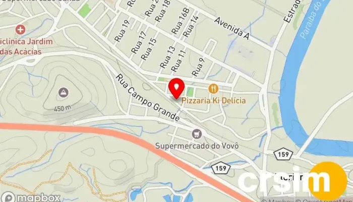 mapa de BubbleFlash Loja de Roupa em Porto Real