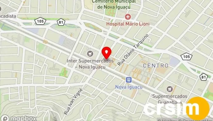 mapa de C&A Modas Loja de Roupa, Loja de moda infantil, Loja de moda masculina, Loja de moda feminina em Nova Iguaçu