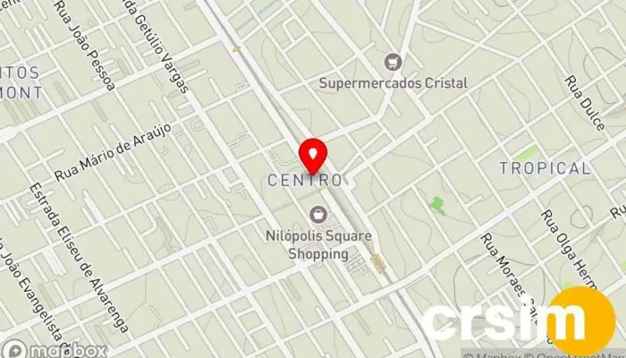 mapa de Caçula Nilópolis - Papelaria, Bazar, Artesanato e Tecidos Loja de variedades em Nilópolis