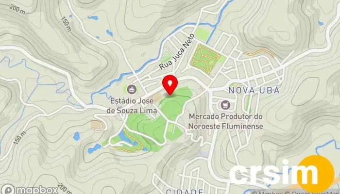 mapa de Café Jararaca Café em São José de Ubá