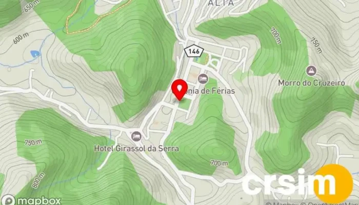 mapa de Calçada da Fama Atração turística em Santa Maria Madalena