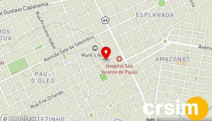 mapa de Casa Brasil de Abaeté Tecidos e Confecções Loja de tecidos em - CENTRO
