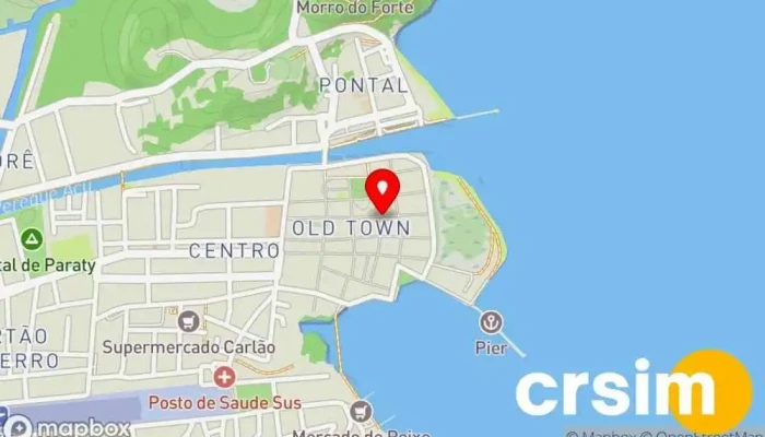 mapa de Casa da Cultura de Paraty Centro cultural em Paraty