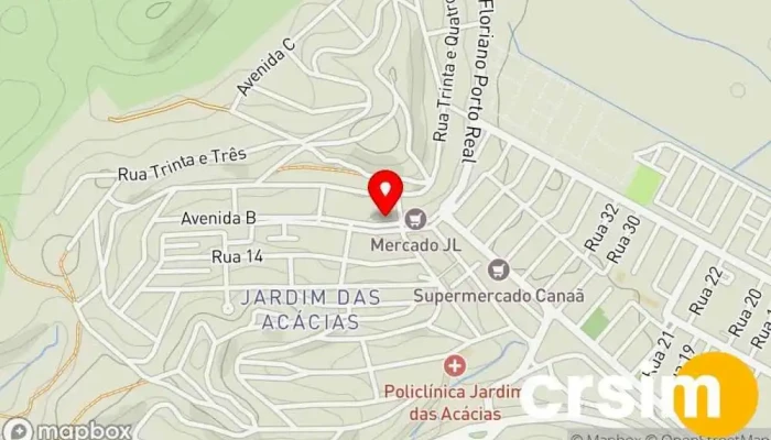 mapa de Casa de Ração e Utensílios Pet Shop em Porto Real