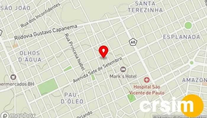 mapa de Casa Defeo Loja de vestidos em - CENTRO