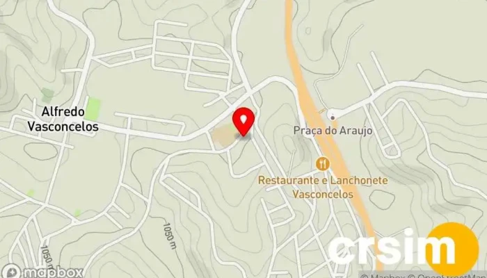 mapa de Casa do Papai Noel Alfredo Vasconcelos Loja em - Centro