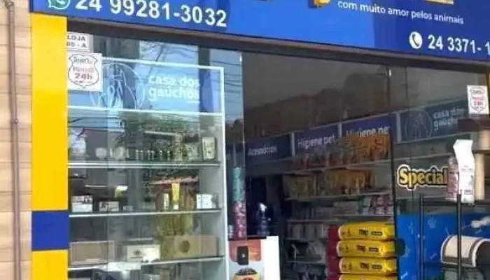 Casa Dos Gaúchos Centro Paraty | Acessórios Para Animais Pet, Medicamentos, Rações Para Cães, Gatos e Pássaros, Aquários - Paraty