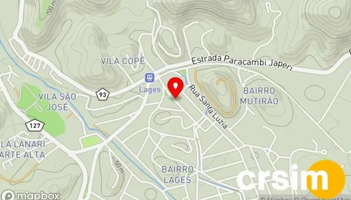 mapa de Casa dos Noivos Paracambi Loja de noivas em Paracambi