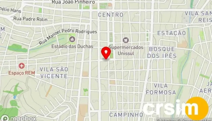 mapa de Casa Paula Loja de roupas para bebês em - Bosque dos Ipês