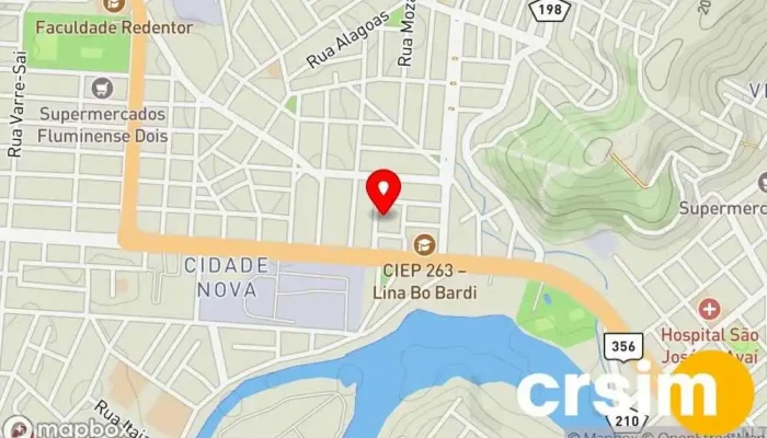 mapa de Casa & Vídeo - (Itaperuna/RJ) Loja de variedades, Loja de artigos domésticos em Itaperuna