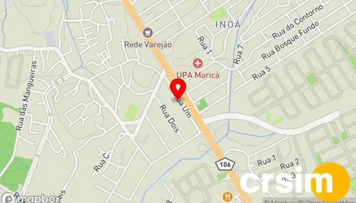 mapa de CASA & VIDEO Loja de variedades, Loja de departamento, Loja de artigos domésticos em Maricá