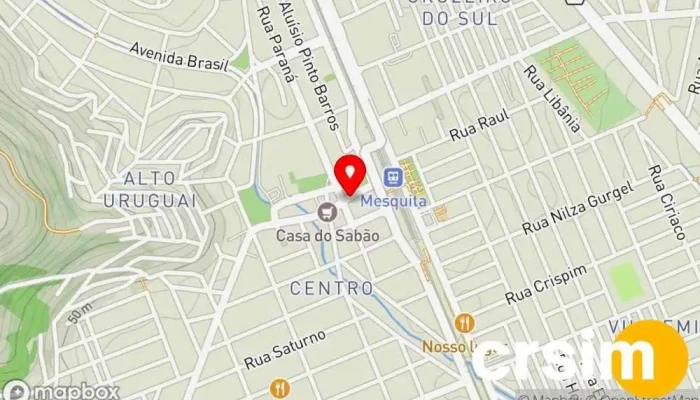 mapa de CASA & VIDEO Loja de variedades, Loja de departamento, Loja de artigos domésticos em Mesquita
