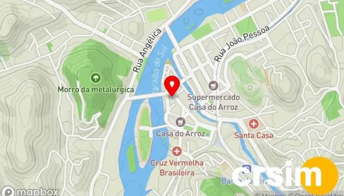 mapa de Casas Bahia Loja de departamento, Loja de eletrodomésticos, Loja de eletrônicos, Loja de móveis, Loja em Barra do Piraí