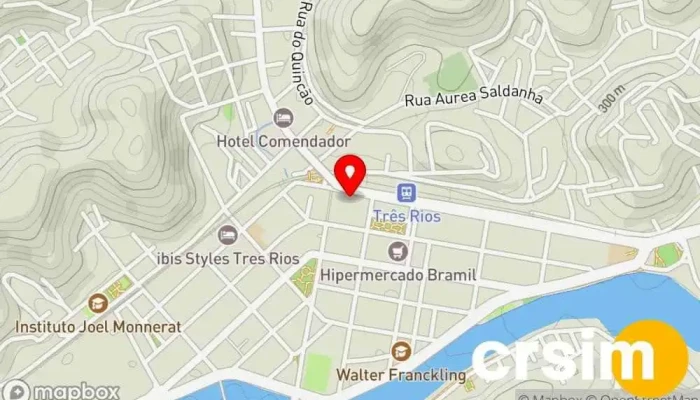 mapa de Casas Bahia Loja de departamento em - Centro